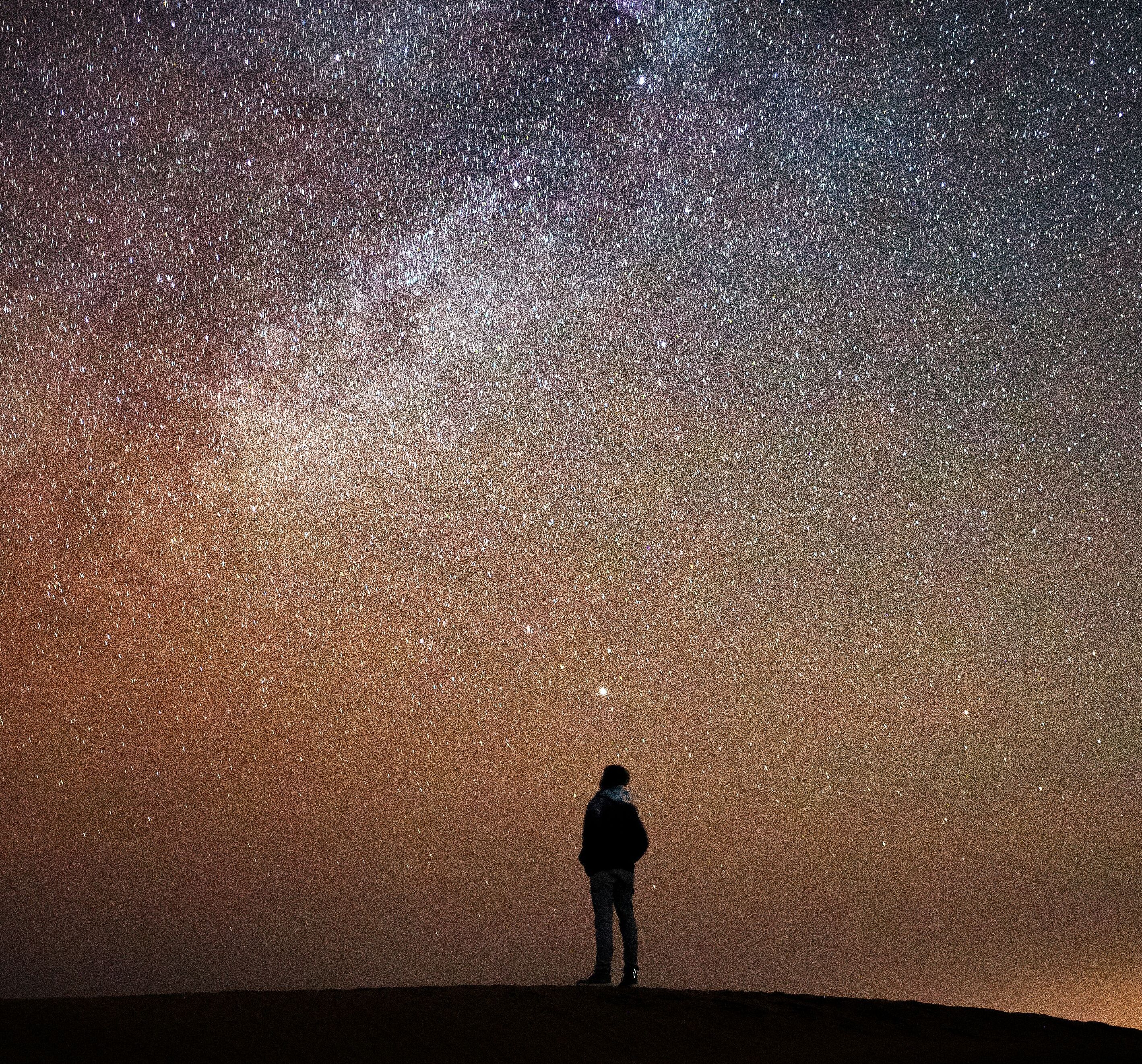 A view of stars, galaxies, and deep space
